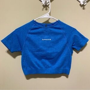 Alphalete Women's Vibrant Blue Short Sleeve Tee